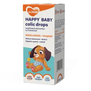 Happy Baby colic drops Alinan + 0 luni, 50ml, Fiterman