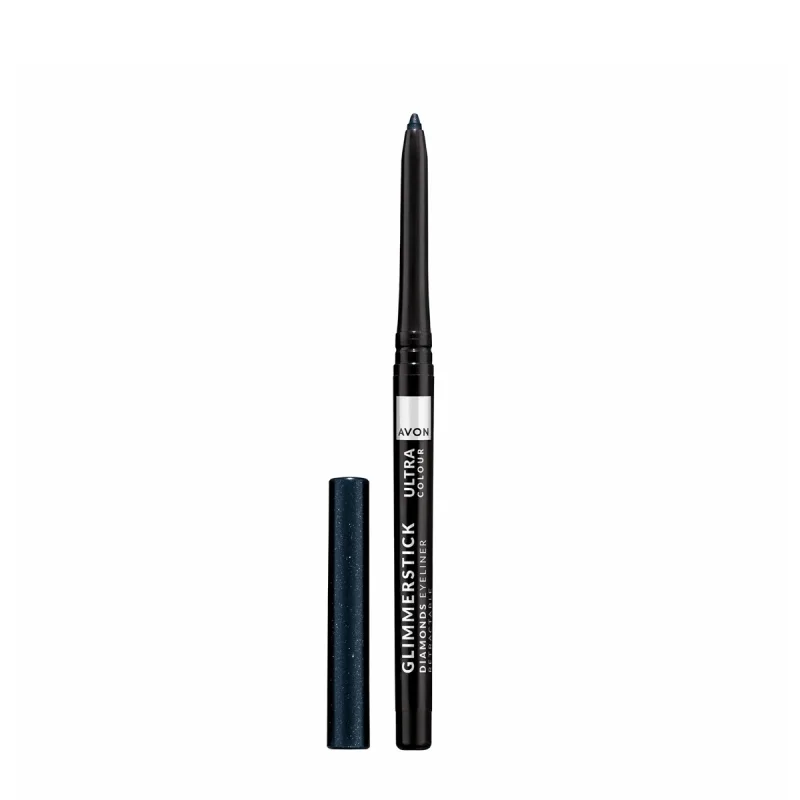 Creion retractabil pentru contur ochi Glimmerstick Diamonds Black Ice, 0.35g, Avon — preț și oferte