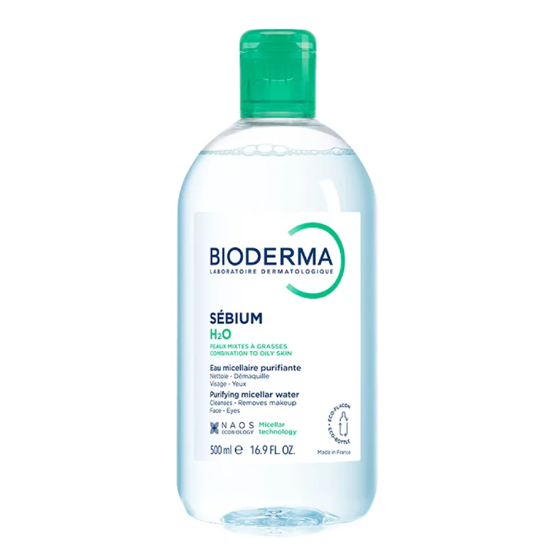 Apa micelara ten mixt si gras H2O Sebium, 500 ml, Bioderma — preț și oferte