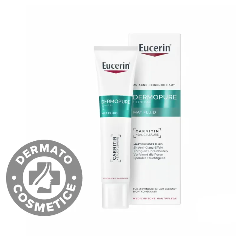 Fluid matifiant pentru fata, DermoPure, 40ml, Eucerin — preț și oferte