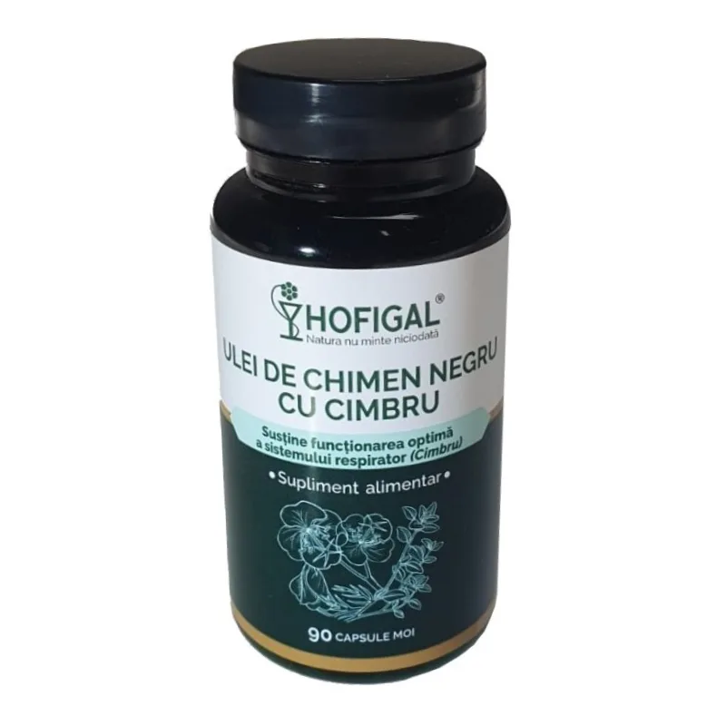 Ulei de Chimen Negru cu Cimbru, 90 capsule, Hofigal — preț și oferte