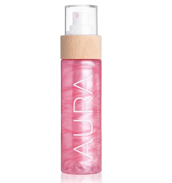 COCOSOLIS AURA Peptide Shimmer Spray Pink pentru Față, Corp și Păr, 100 ml — preț și oferte
