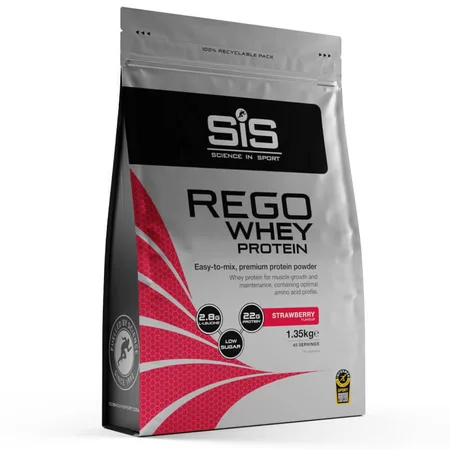 Proteina din zer cu aroma de capsuni Sis Rego Whey Protein 1350g — preț și oferte