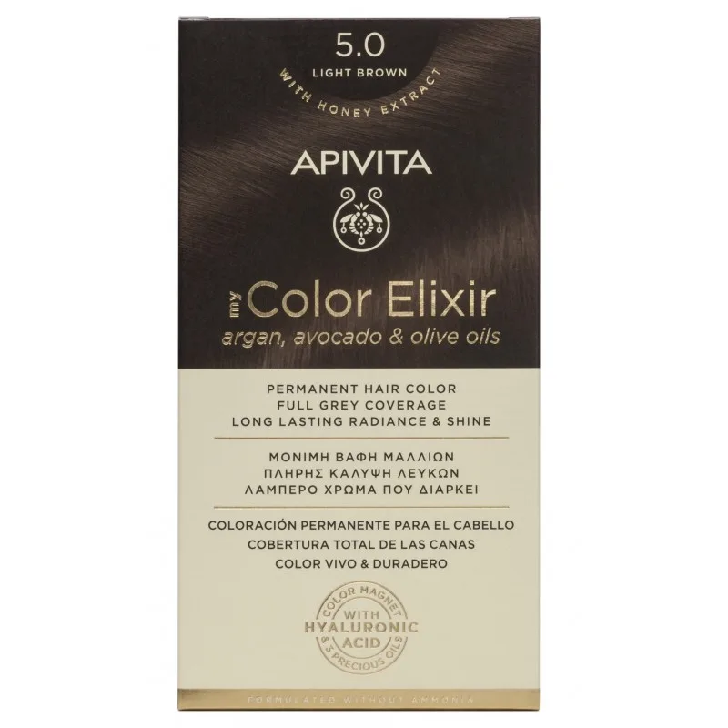 Apivita My Color Elixir Vopsea de par, N5.0 — preț și oferte