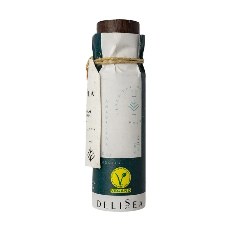 Apa de parfum vegan cu note lemnoase pentru barbati Kay, 30ml, Delisea — preț și oferte