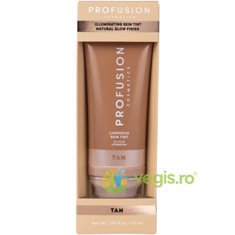 Fluid Nuantator pentru Ten cu Efect Iluminator Nuanta Tan 50ml PROFUSION COSMETICS — preț și oferte