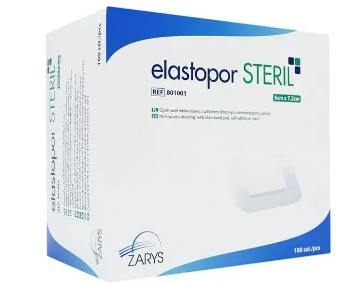 Pansament Steril Absorbant Elastopor, 5 × 7,2 cm, 100 Bucăți, Zarys — preț și oferte