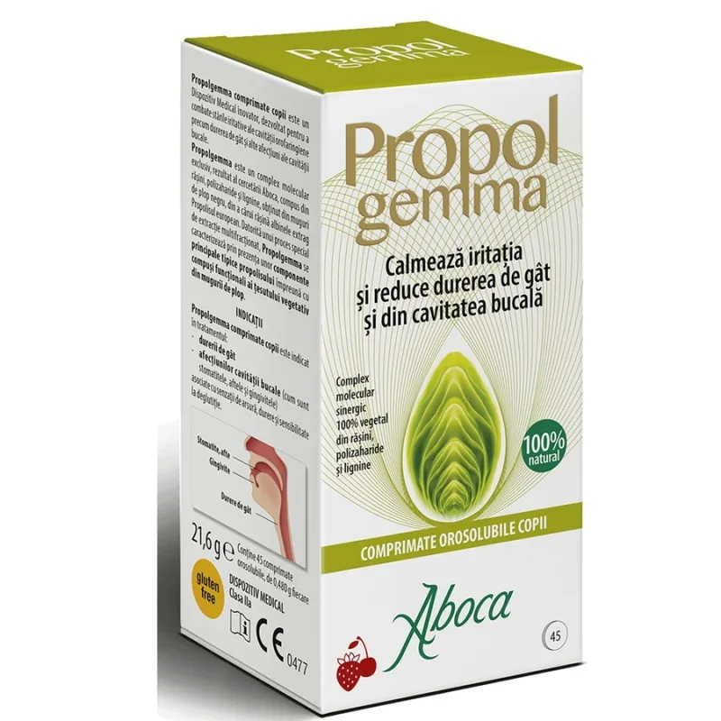Propolgemma pentru copii, 45 comprimate orosolubile, Aboca — preț și oferte