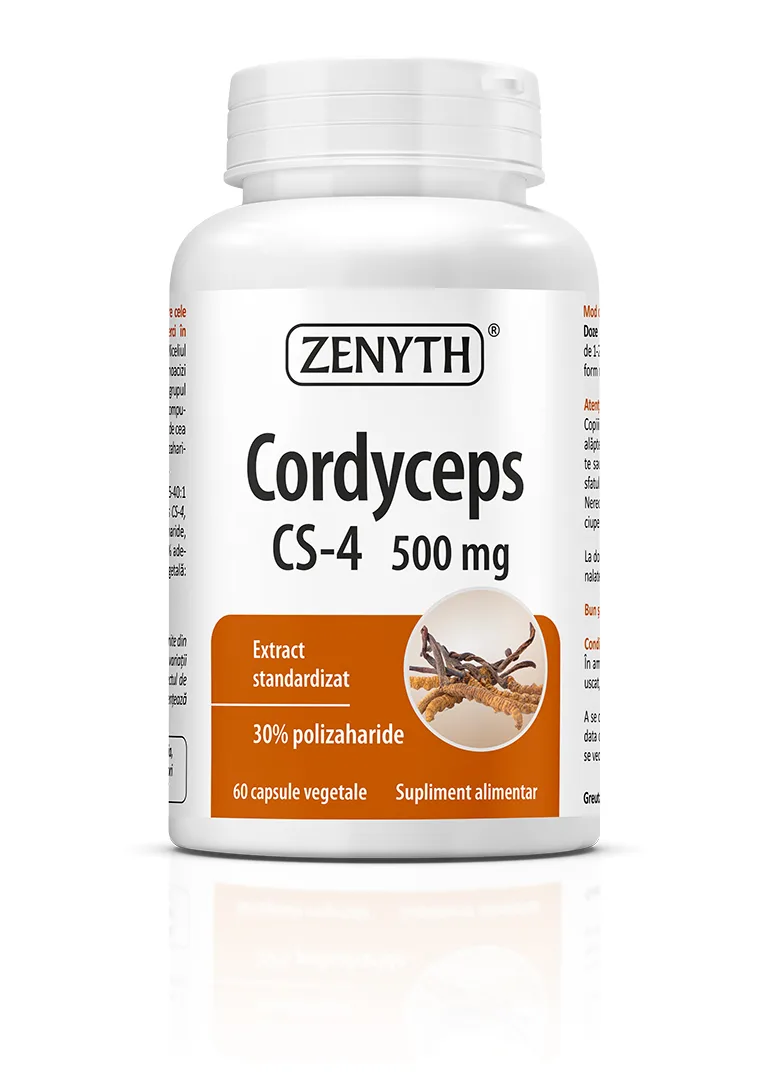 Cordyceps CS-4, 60 capsule vegetale, Zenyth — preț și oferte