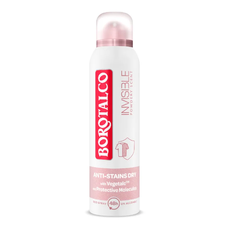 Deodorant Spray antiperspirant Invisible Pink, 150 ml, Borotalco — preț și oferte