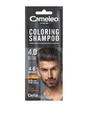 Sampon nuantator Camelo Men Brown 4.0, 15ml, Delia Cosmetics