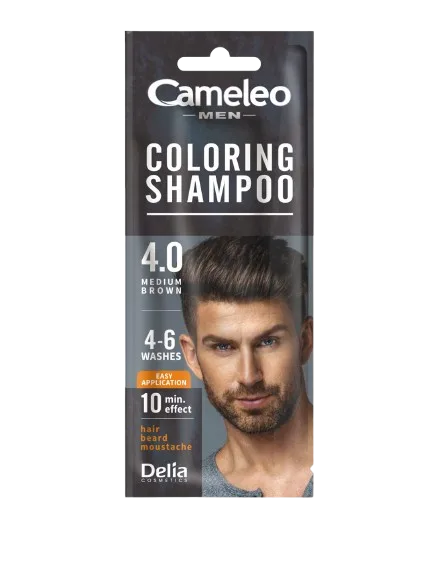 Sampon nuantator Camelo Men Brown 4.0, 15ml, Delia Cosmetics — preț și oferte