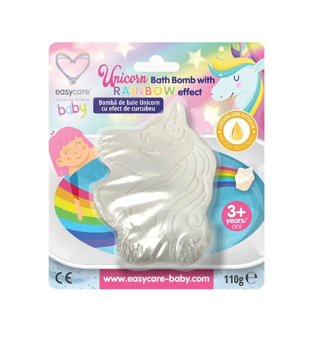 Easycare Bomba de baie norisor cu efect de curcubeu unicorn 110 g — preț și oferte