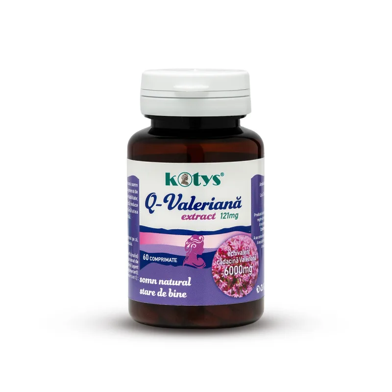 Q-Valeriană | Extract de Valeriană 121mg | 60 capsule | Kotys Produse Kotys — preț și oferte