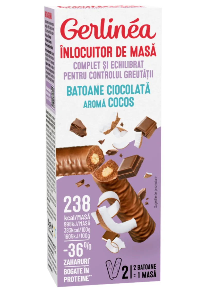 Mini pack batoane cu cocos, 62g, Gerlinea — preț și oferte