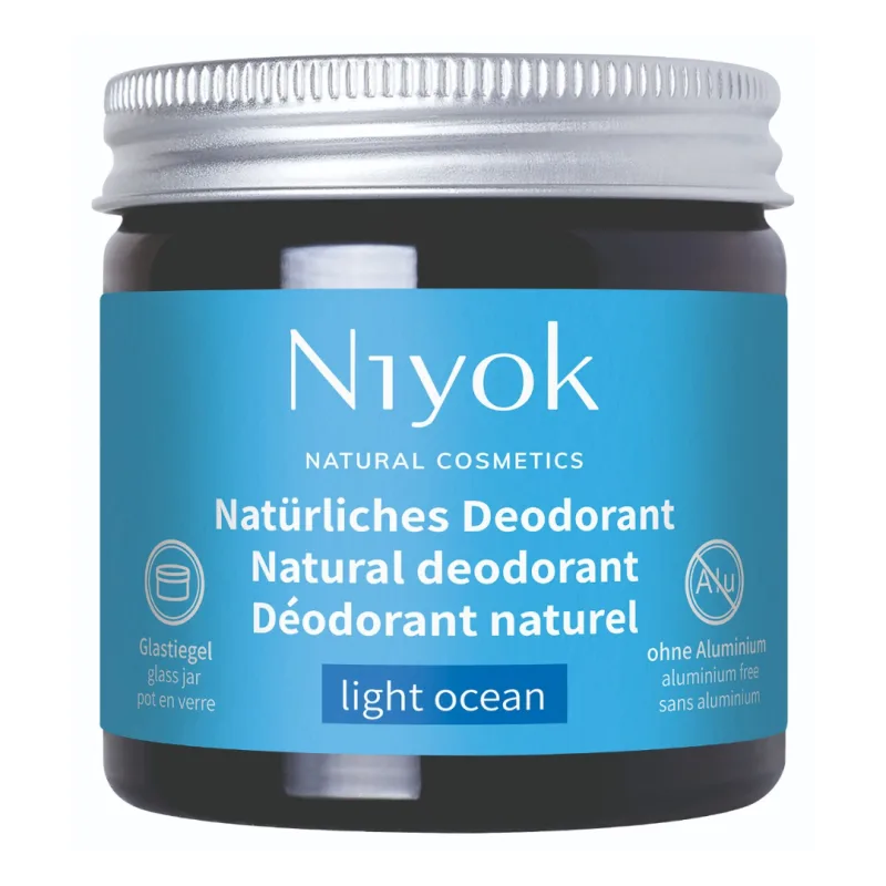 Deodorant crema Light Ocean, 40 ml, Niyok — preț și oferte