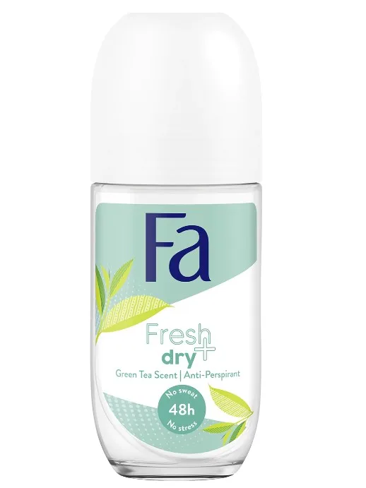 Deodorant roll-on anti-perspirant cu parfum de ceai verde Fresh & Dry, 50ml, Fa — preț și oferte