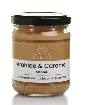 Unt de Arahide cu Ciocolată și Caramel, 170 g, Bio-Market
