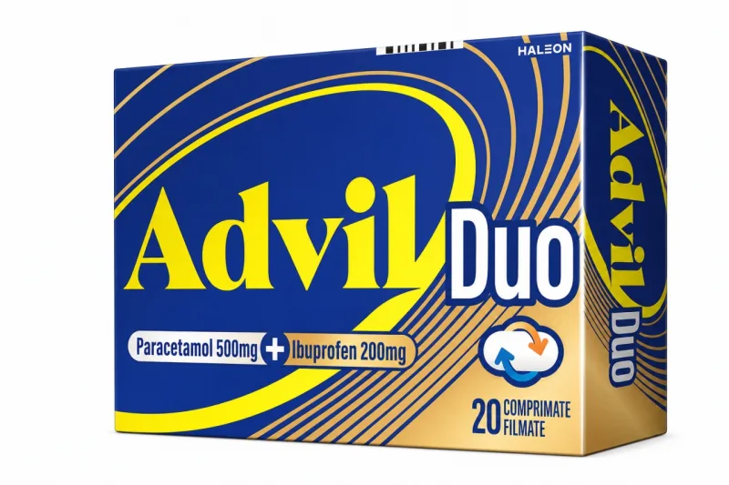 Advil Duo 500 mg/200 mg, 20 Comprimate Filmate, Haleon România — preț și oferte