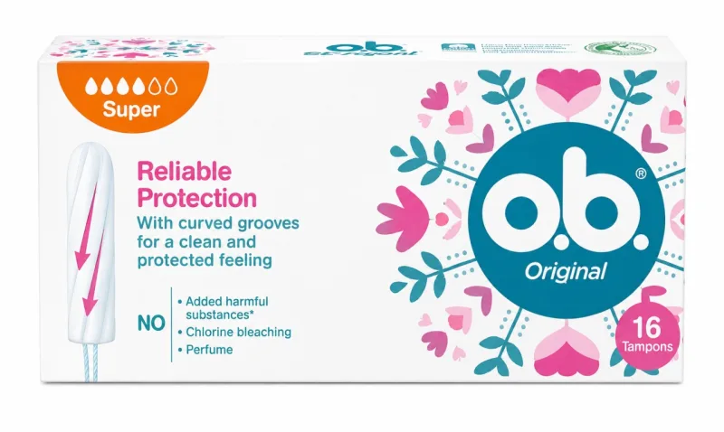 Tampoane O.B. Original Super 4 Picături, 16 bucăți, O.B. — preț și oferte