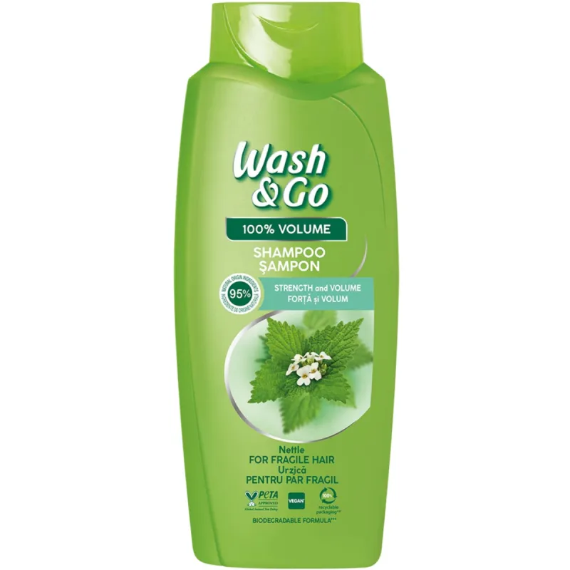 Sampon cu urzica, 675ml, Wash&Go — preț și oferte