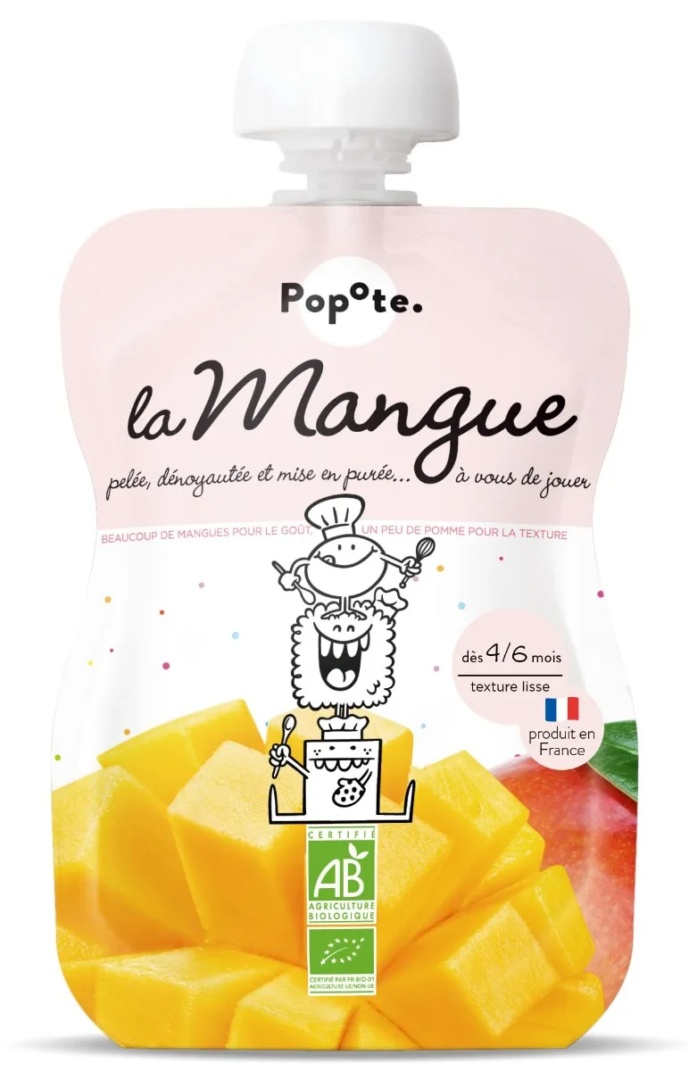 Piure cu mango 4-6 luni Bio, 120g, Popote — preț și oferte