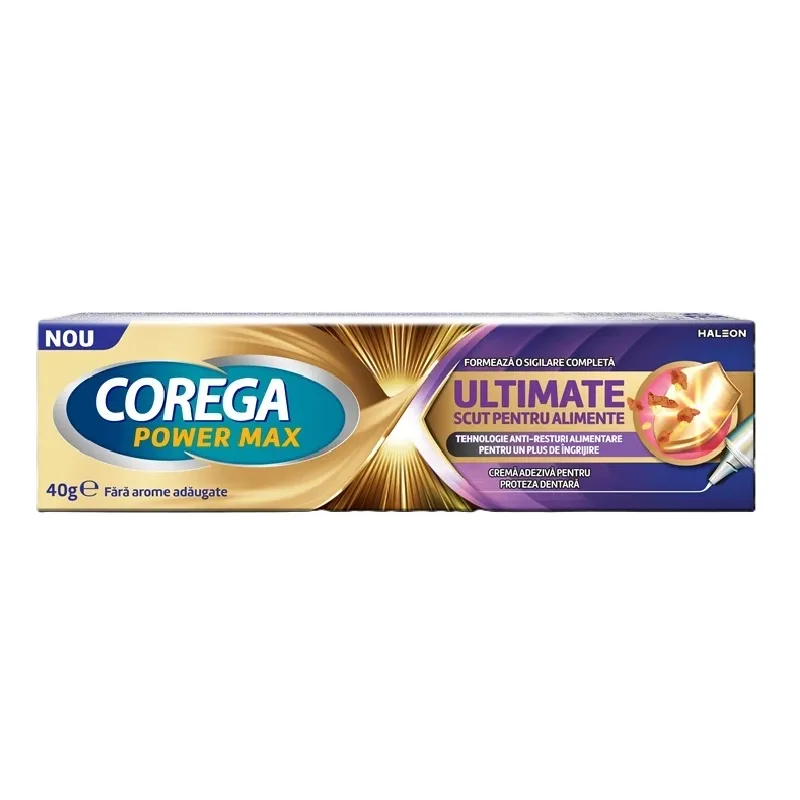 Crema adeziva Ultimate Scut pentru alimente, 40g, Corega — preț și oferte