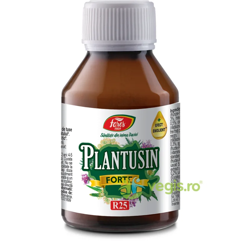 Sirop Plantusin Forte (R25) 100ml Fares CADOU — preț și oferte