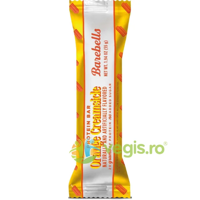 Baton Proteic cu Aroma de Portocala si Crema de Vanilie 55g BARABELLS FUNCTIONAL FOOD — preț și oferte