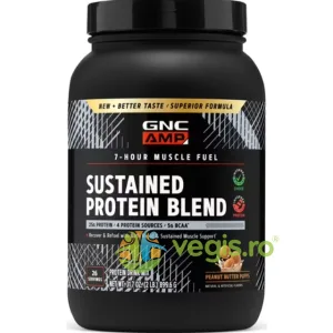 Amestec Proteic cu Aroma de Pufuleti cu Unt de Arahide Amp Sustained Protein Blend 899.6g