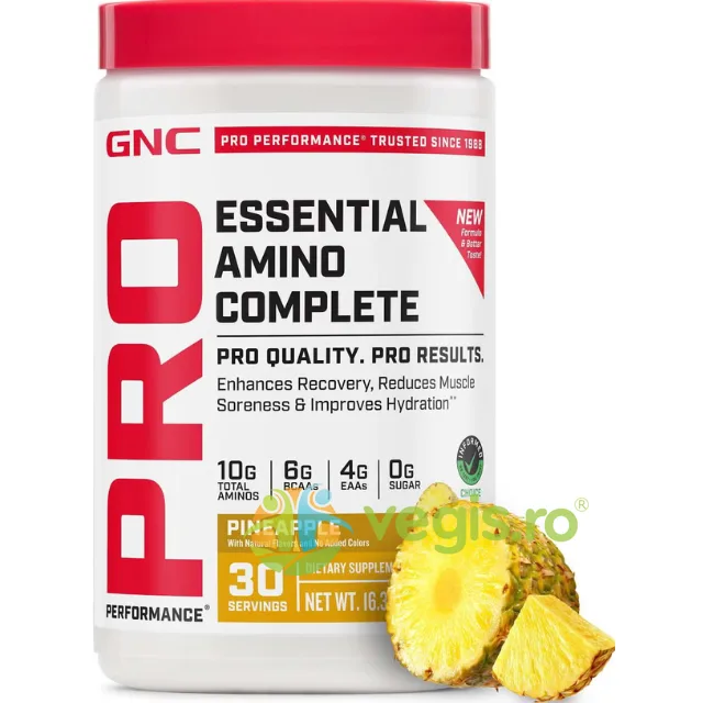 Aminoacizi Esentiali cu Aroma de Ananas Pro Performance 462g GNC — preț și oferte