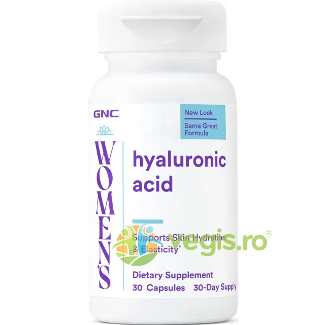 Acid Hialuronic pentru Hidratarea si Elasticitatea Pielii pentru Femei 30cps GNC — preț și oferte