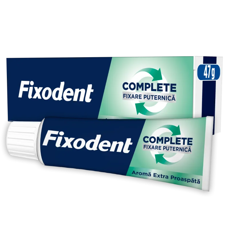 Crema adeziva pentru proteza dentara Complete Fresh, 47g, Fixodent — preț și oferte
