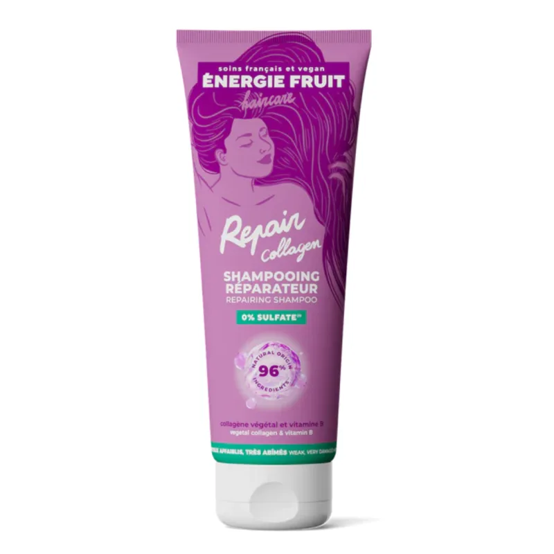 Sampon reparator pentru par foarte deteriorat cu Vitamina B si Colagen vegetal, 250ml, Energie Fruit — preț și oferte