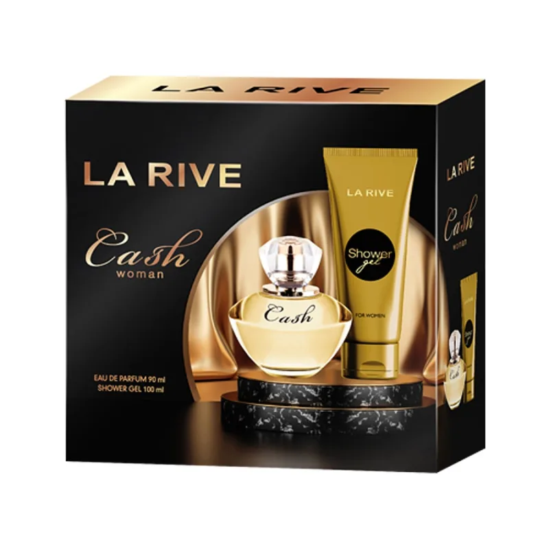 Pachet Cash Woman Apa de parfum 90ml+ Gel de dus 100ml, La Rive — preț și oferte