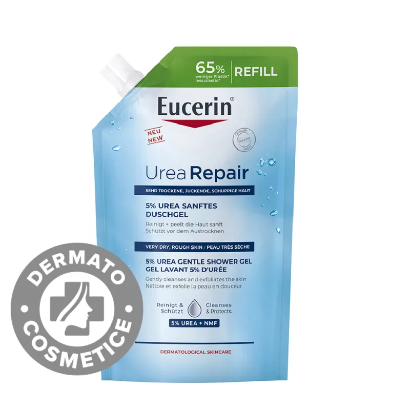 Rezerva gel de dus reparator cu 5% uree, 400ml, Eucerin — preț și oferte
