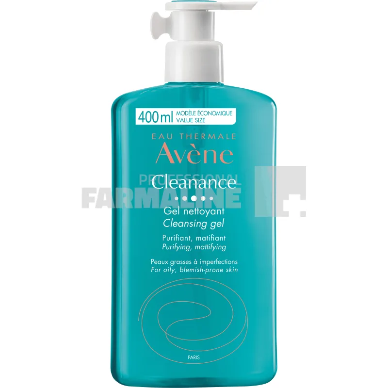 Avene Cleanance Gel de curatare ten gras 400 ml — preț și oferte