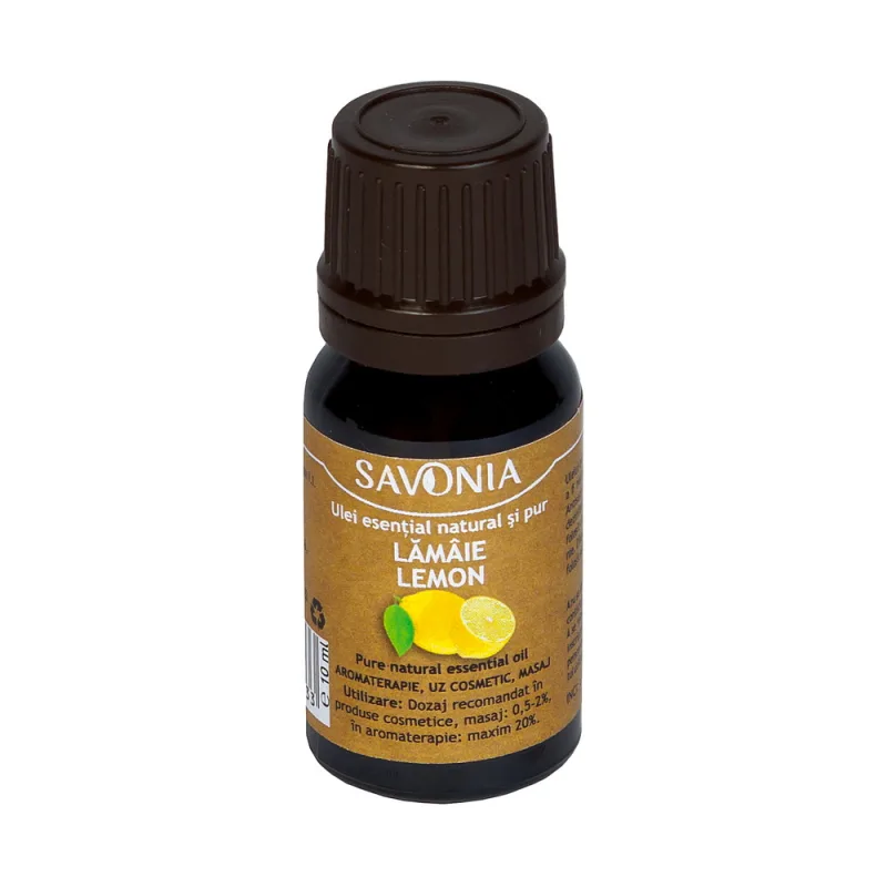 Ulei esential natural si pur de lamaie, 10ml, Savonia — preț și oferte