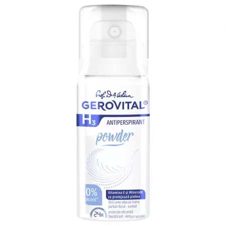 Deodorant-antiperspirant H3 Powder, 40ml, Gerovital — preț și oferte