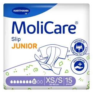 Scutece incontinenta MoliCare Junior, picaturi, XS/S, 15 bucati, Hartmann
