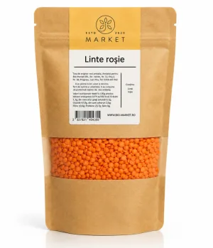 Linte roșie, 500 g, Bio-Market