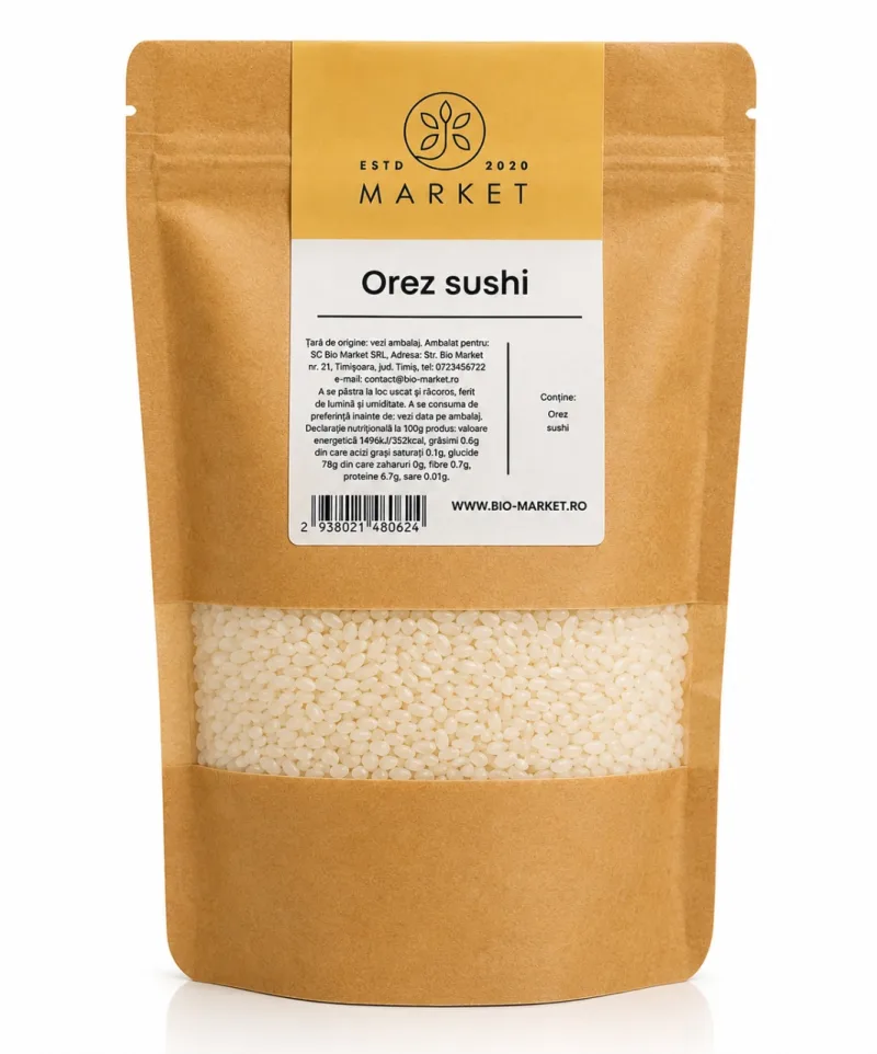 Orez sushi, 500 g, Bio-Market — preț și oferte