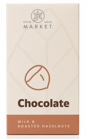 Ciocolată artizanală cu lapte, 100 g, Bio-Market