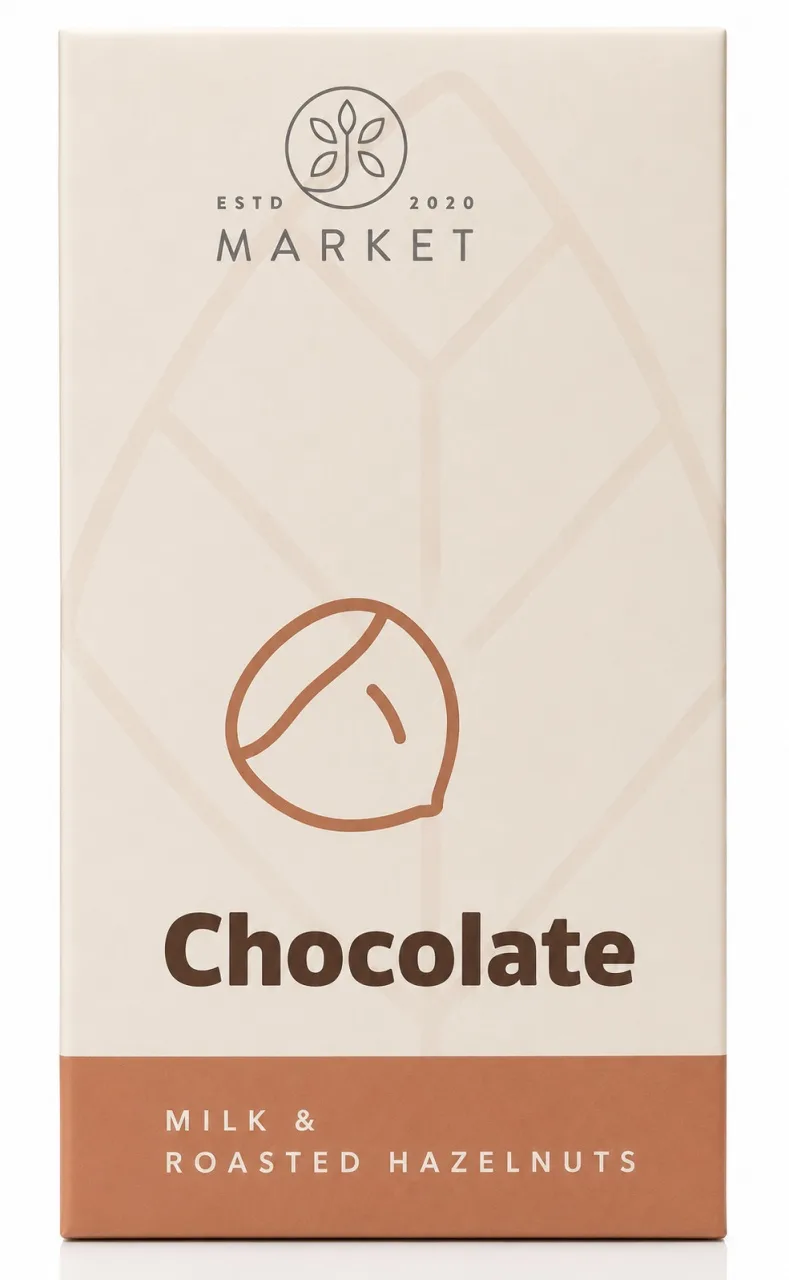 Ciocolată artizanală cu lapte, 100 g, Bio-Market — preț și oferte