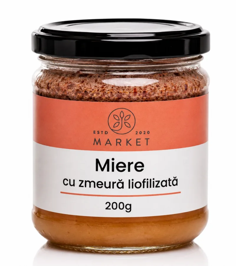 Miere cu zmeură liofilizată, 200 g, Bio-Market — preț și oferte