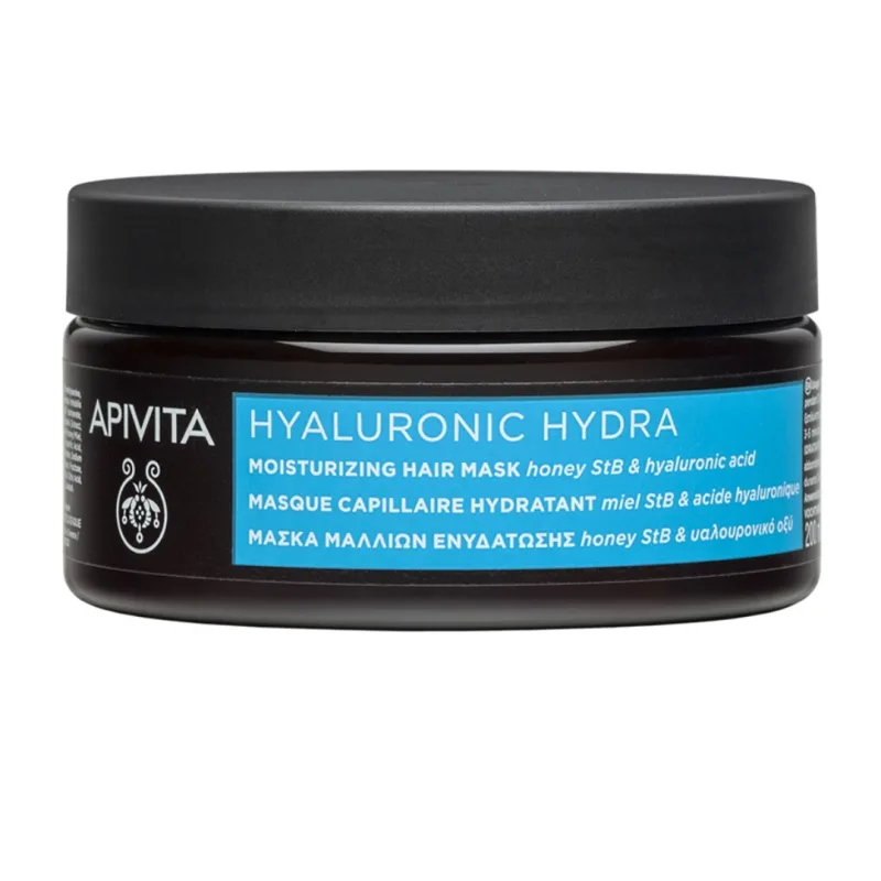 Masca pentru par cu miere si acid hialuronic, 200 ml, Apivita — preț și oferte