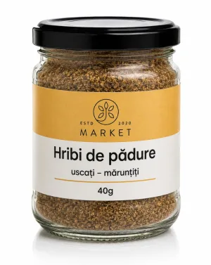 Hribi de padure uscati maruntiti 40g, Bio-Market