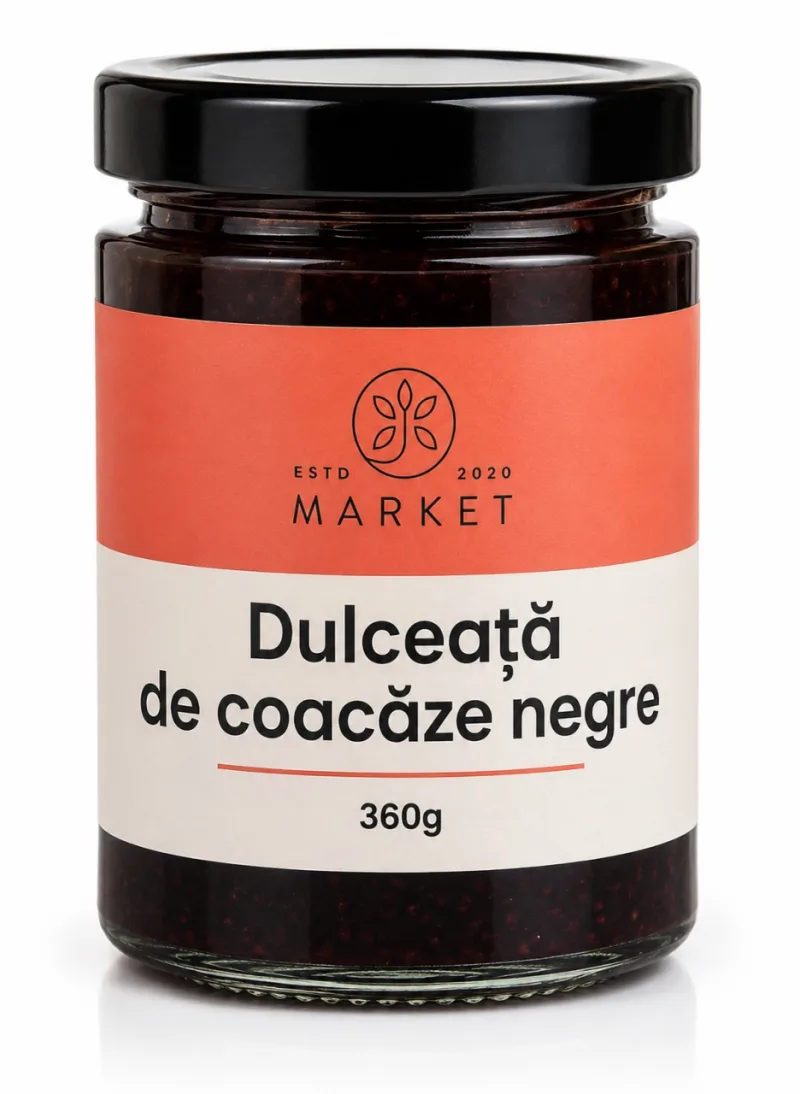 Dulceață de coacăze negre fără zahăr, 360 g, Bio-Market — preț și oferte