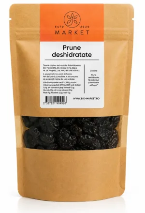 Prune deshidratate fără sâmburi, 250 g, Bio-Market
