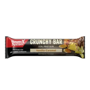 Baton proteic 32% cu aroma de vanilie-caramel Crunchy Bar, 45g, PowerX System